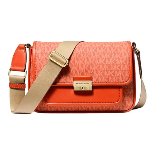 MICHAEL KORS Bradshaw Покрытый холст Почтальон Сумка на плечо Средний Женский Красный