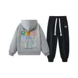 Серый топ + черные штаны