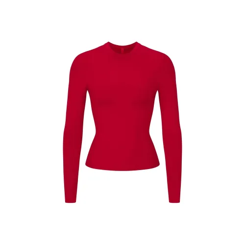 SKIMS T-рубашка женская клюква