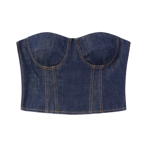Miss Sixty Майка Женская Джинсовая Синий Черный