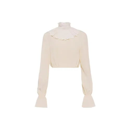 MIU MIU Песчаный желтый Женские короткие топы