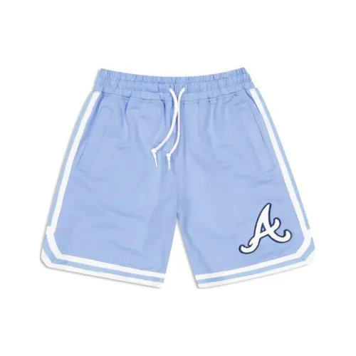 New Era SS24 Atlanta Hawks Повседневные шорты Унисекс Небесно-голубой