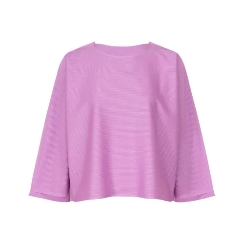 PLEATS PLEASE ISSEY MIYAKE Рубашка Женская Фиолетовая