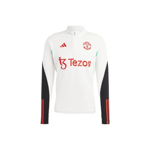 Adidas Manchester United White Men's Football Jersey Adidas Манчестер Юнайтед Белая Мужская Футбольная Джерси