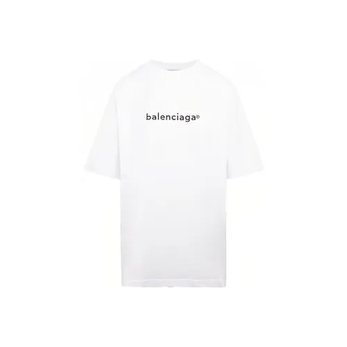 Balenciaga SS21 Рукав с оборванным плечом T-рубашка Женская Белая