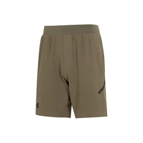 Under Armour Темно-оливково-зеленые мужские повседневные шорты