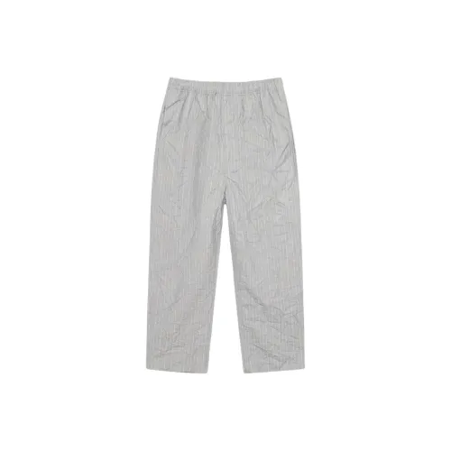 Stussy SS24 Пляжные Штаны WRINKLED Stripe Summer Collection Повседневные Штаны Унисекс