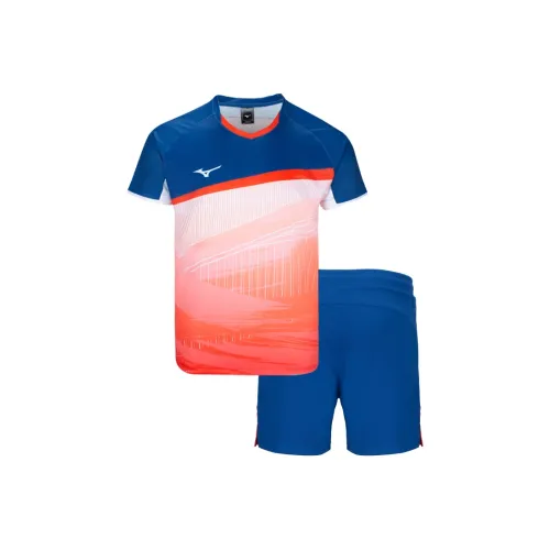 Mizuno Бадминтон Джерси Комплект Унисекс Оранжевый Красный