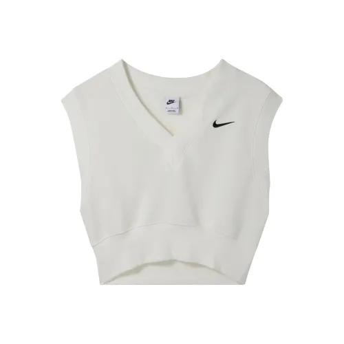 Nike Sportswear Phoenix Fleece Майка Женская Холст Белый Черный