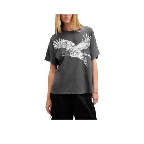 ALLSAINTS T-Shirt Женская Выстиранный Черный