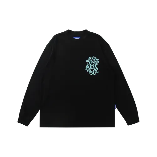 CODICE.HE Круглый вырез Свободный крой Прямой крой Длинный рукав Т-рубашка Женская