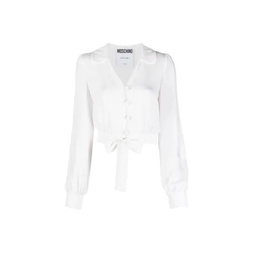 MOSCHINO Белый Женские Короткие Топы