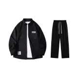 Черный топ + Черные брюки