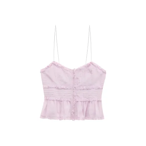 ISABEL MARANT ETOILE SS24 Майка Женская Светло-фиолетовая