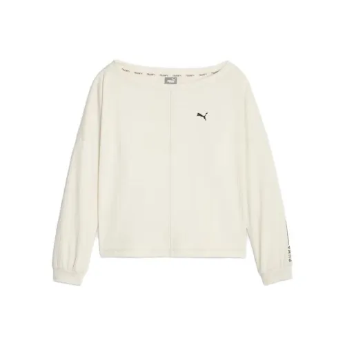 PUMA UNWIND Рукав с оборванным плечом T-рубашка Женская Горный снег