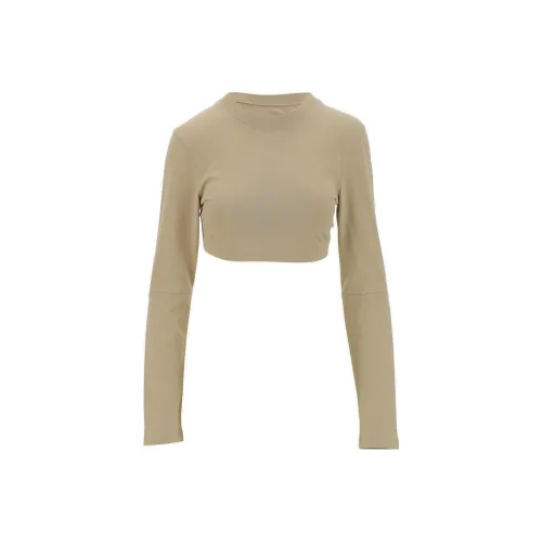 Jacquemus Хаки Женские Короткие Топы