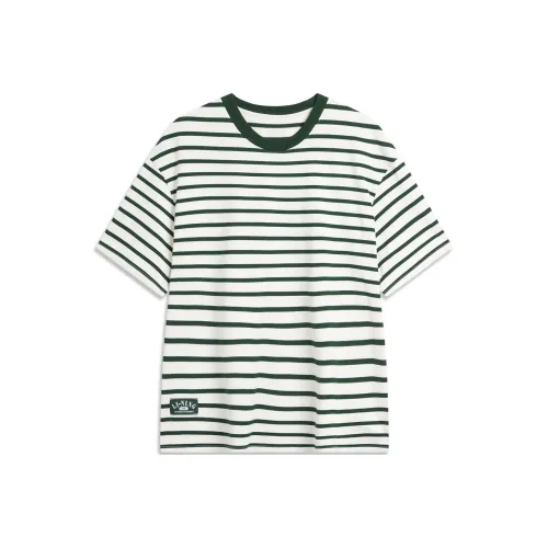 LINING Sports Fashion Collection Футболка Унисекс Айвори Винтаж Зеленый