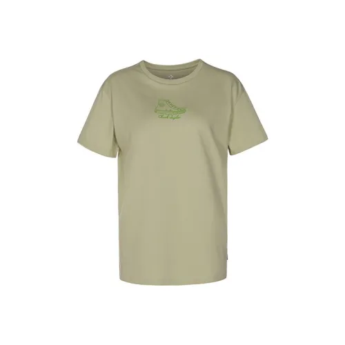 Женская рубашка вдохновленная Converse Chuck хаки зеленый