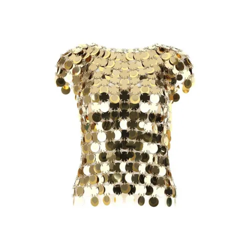 Paco Rabanne Золотой Женские Т-рубашки