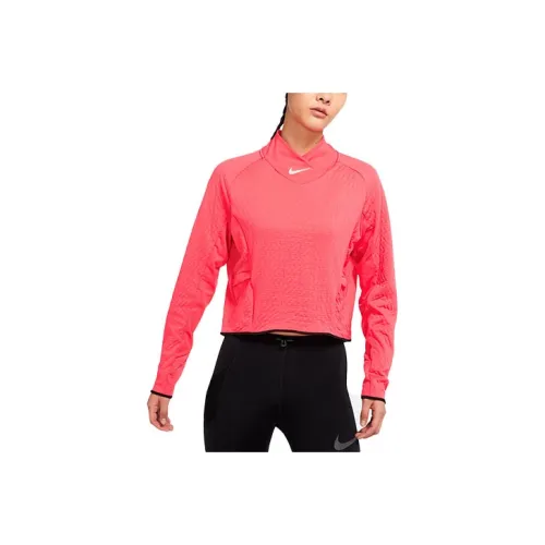 nike Реглан рукав Бег T-Shirt Женская Красная