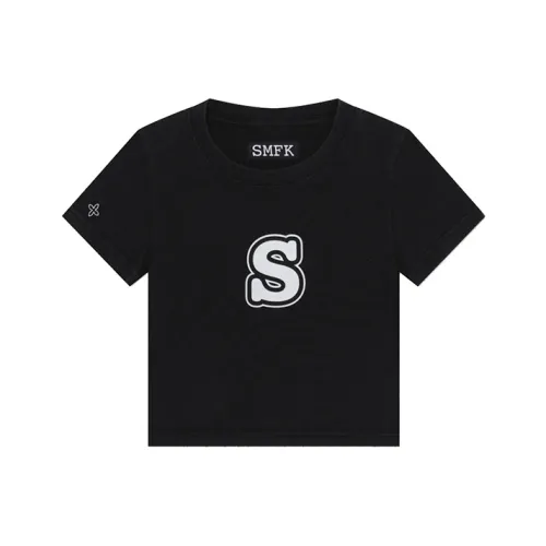 SMFK CROP TOP Женские Дикий черный