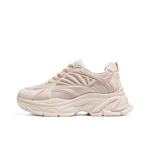 RENBEN Дышащий увеличивающий высоту устойчивый к истиранию низкий топ кроссовки с толстой подошвой женские