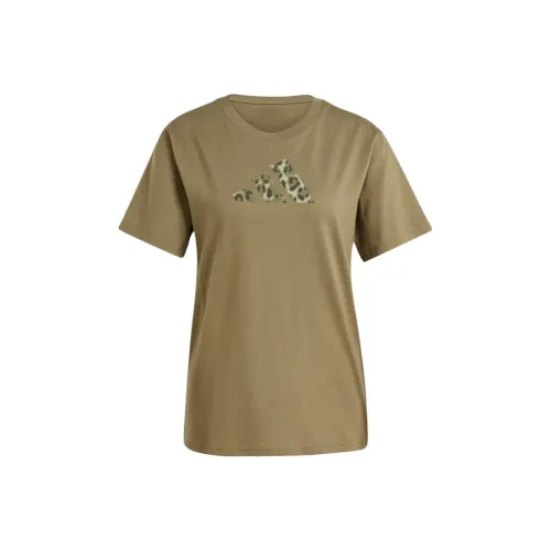 Adidas Оливковые Женские Футболки