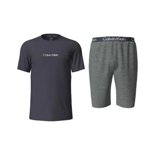 CK Calvin Klein S S Короткий Комплект Повседневная Спортивная Одежда Европейская Версия Мужской Черный