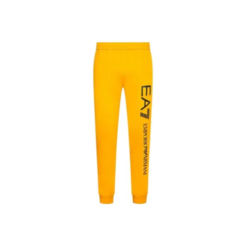 EMPORIO ARMANI EA7 Желтые Спортивные Брюки для Мужчин