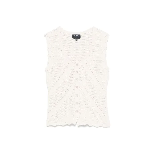 A.P.C SS25 Майка Женская Светлый Бежевый