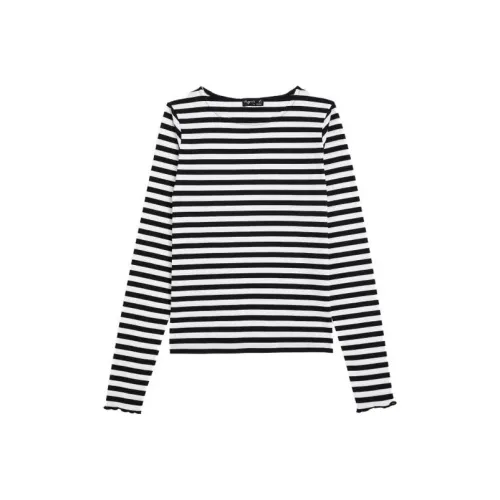 Agnes B. Женские рубашки с черно-белыми полосами