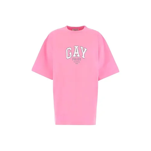 Balenciaga T-Shirt Loose Fit Women's Pink
