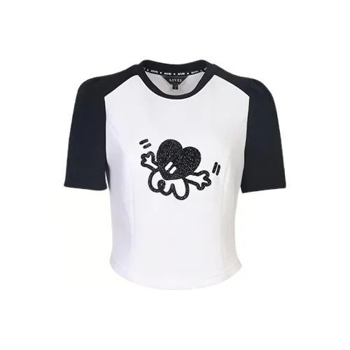 AIVEI Черно-белая панда Женские футболки