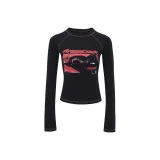 Черный с длинными рукавами