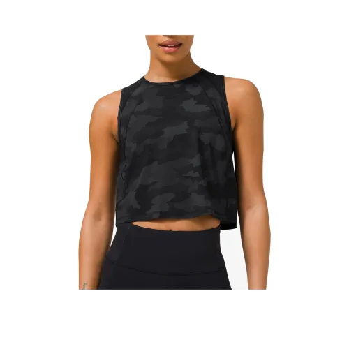 lululemon Sculpt Майка Женская Камуфляж Темно-Серый Черный