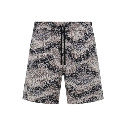 AMIRI Wavy Embellished Короткие Повседневные Шорты Мужские Серые