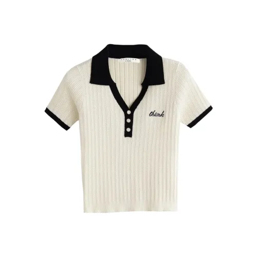 Tonlion T-рубашка Женская Бежево-абрикосовая