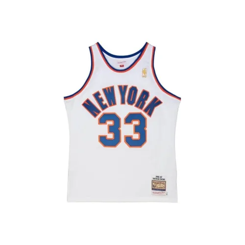 Mitchell Ness Белый Унисекс Баскетбольная Джерси