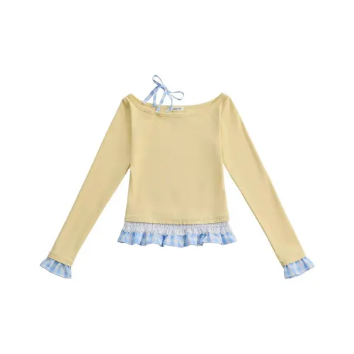 PLAY BUSH T-Рубашка Женская Желтая