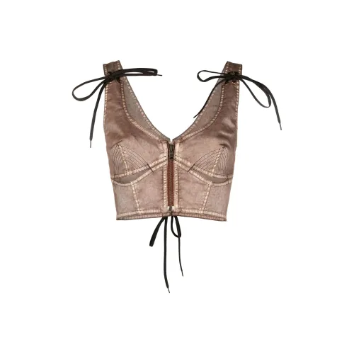 jean paul gaultier Майка Женская Светло-янтарная