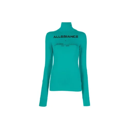 RAF SIMONS Зеленые Женские Футболки