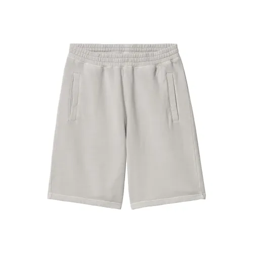 Carhartt WIP SS24 Nelson Sweat Short Casual Shorts Men's Gray White Кархартт WIP SS24 Nelson Sweat Короткие Повседневные Шорты Мужские Серый Белый