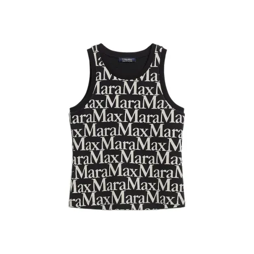 'S MAX MARA Черные Женские Майки