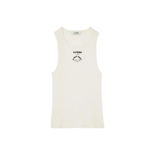 SANDRO Белые Женские Майки