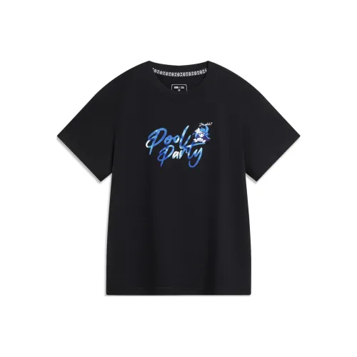 LINING x LOL Sports Life Collection Т-рубашка Женская Черная