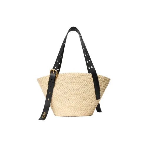 LOEWE Basket Телячья кожа Сумка через плечо Маленькая Женская Естественный