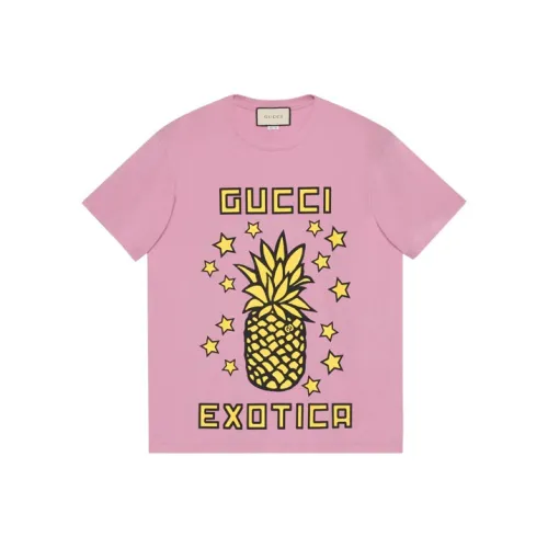 GUCCI SS21 Стандартная T-рубашка Женская Розовая