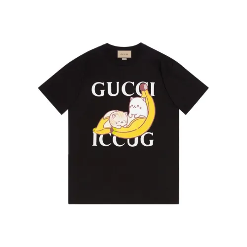 GUCCI x Bananya SS21 Стандартная T-рубашка Женская Черная