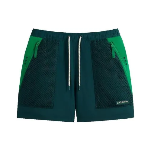 KITH x Columbia Повседневные шорты Унисекс Полночь Синий Зеленый