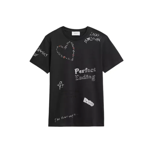 COACH Стандартная футболка женская черная